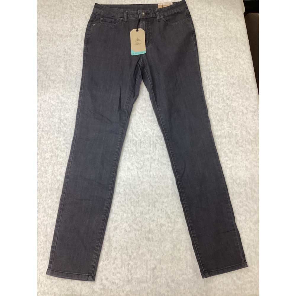 Prana‎ Kayla High Rise Jean Womens 8 RG Gray Organic Cotton Stretch Denim Solid